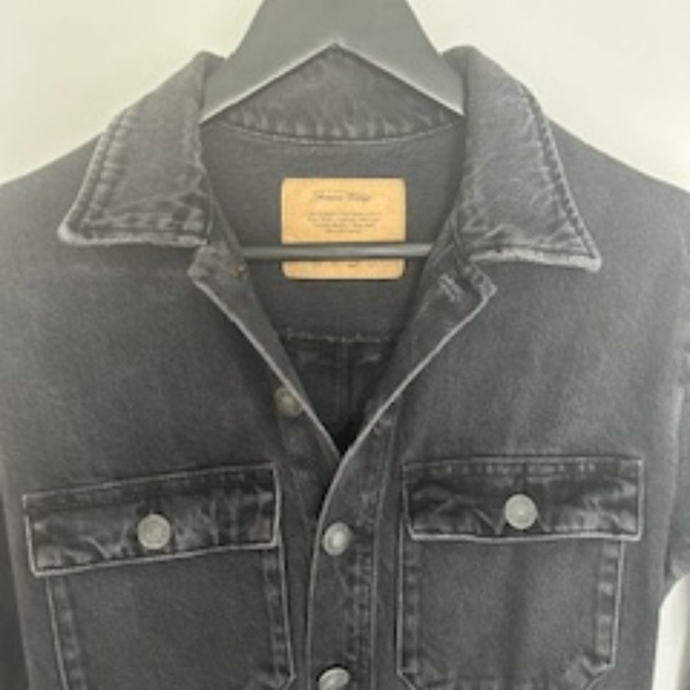 American Vintage Black/Grey Denim Jumpsuit XXS
